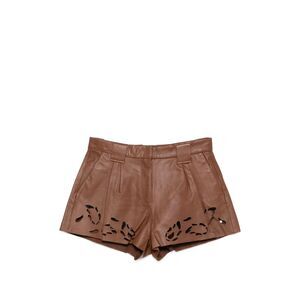 Iro Brown Shorts - Leather & Faux Leather Shorts Women